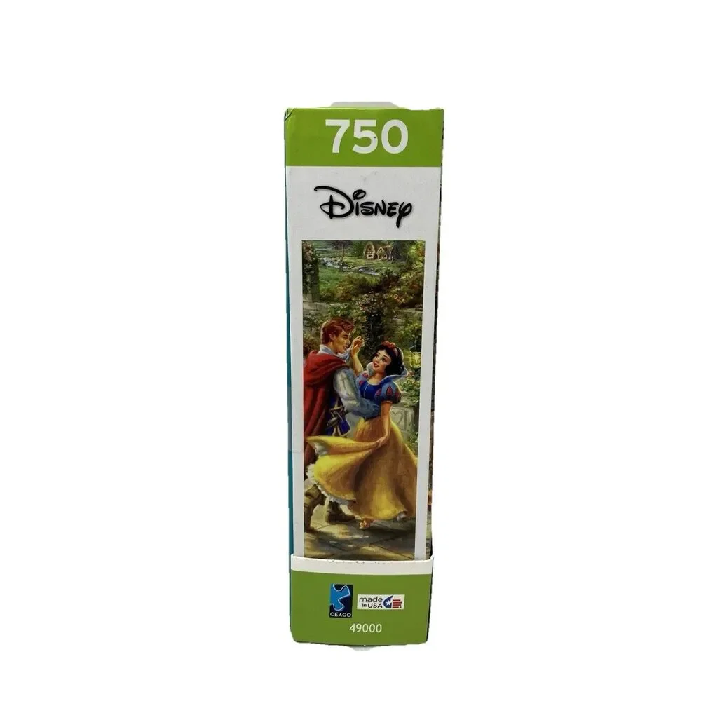 Thomas Kinkade Disney Snow White‎ Puzzle 750 Pc Ceaco Dancing Cottage Garden